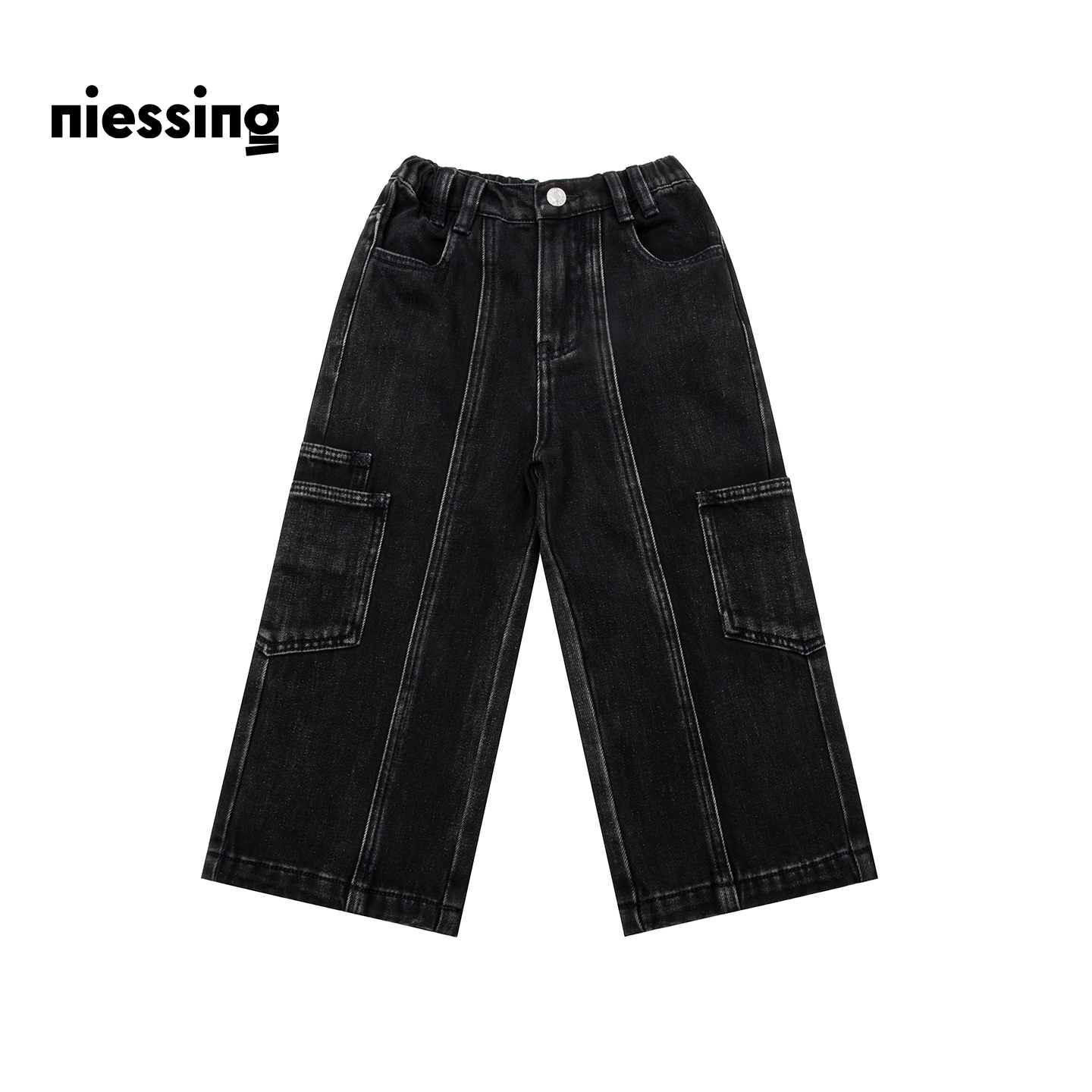 尼辛宽松百搭直筒牛仔裤