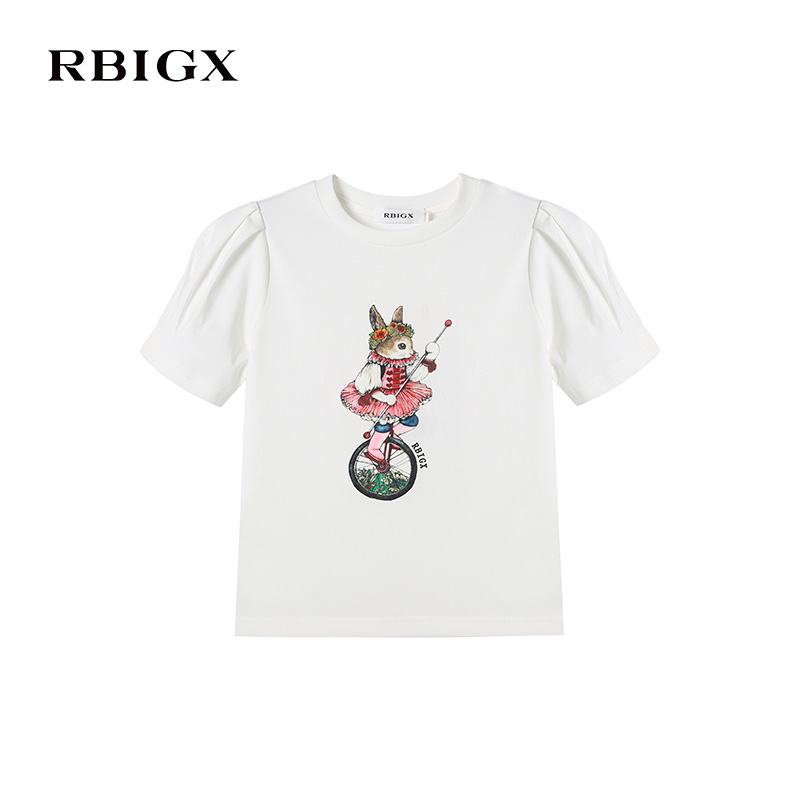 RBIGX/瑞比克纯色百搭短袖t恤