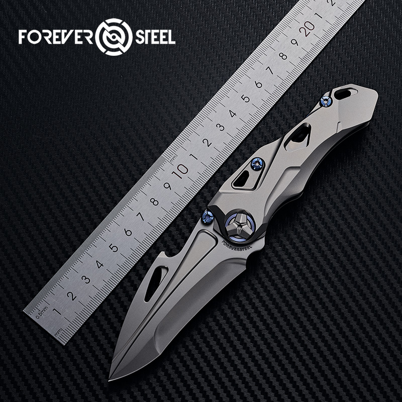 FS永恒折刀钛合金把玩户外EDC折
