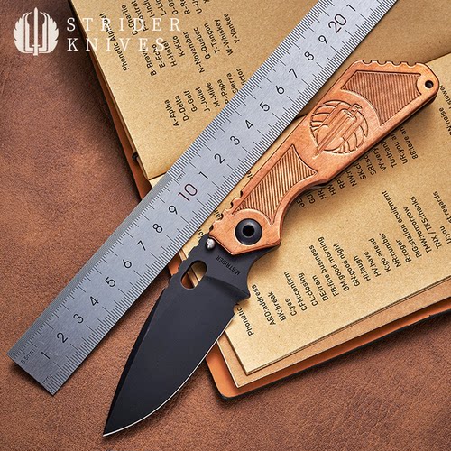 挺近者折刀铜柄限量战术进口户外