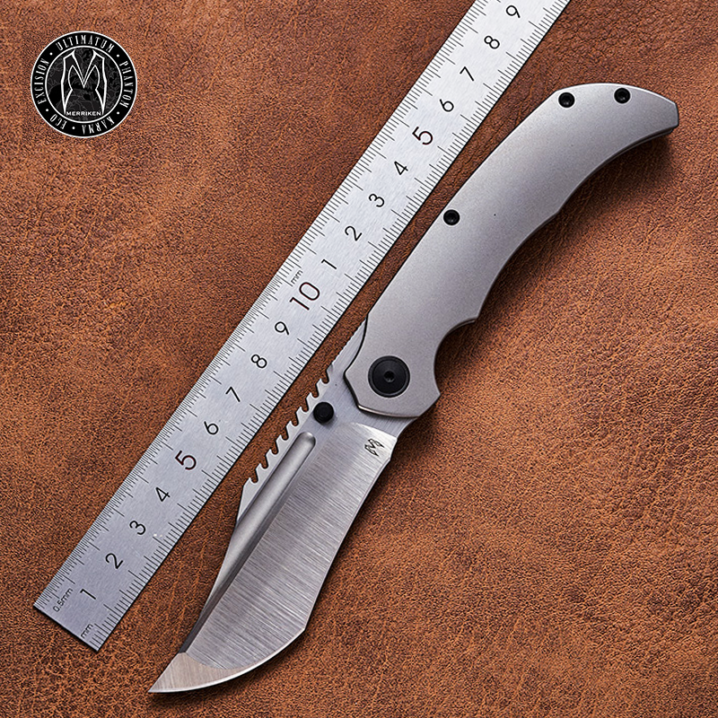 merriken折刀量产EDC钛合金进口