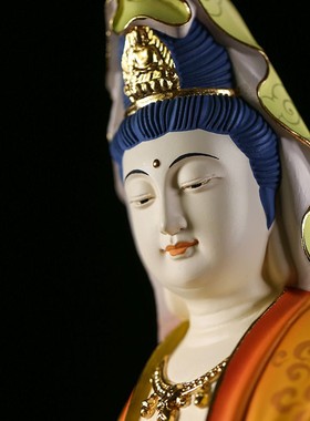 新中式观音菩萨佛像家庭供奉摆件