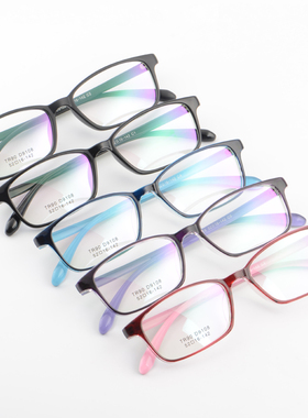 眼镜框男款超轻TR90近视眼镜架女式韩版紫色配高清平光防蓝光老花
