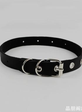 黑色颈带饰品甜酷项链女锁骨链男女朋克夏季潮高级感choker圈ins
