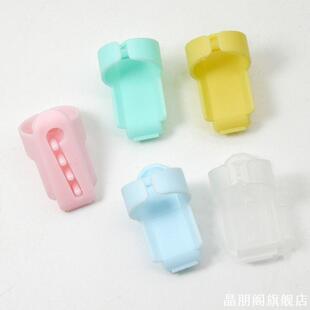 混合手指带线引线器毛衣diy编织工具塑料导线器糖果色毛线分线器