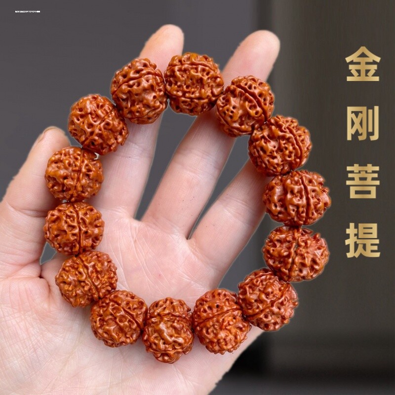 藏式大金刚菩提手串五六瓣菩提子男士把玩手件文玩佛珠手链