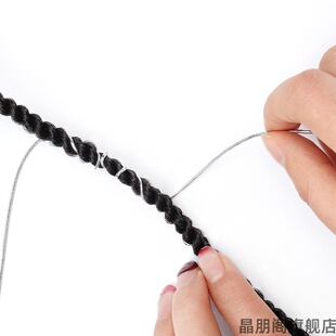 脏辫假发纤维高温丝金色非洲发绳女小大辫子脏脏辫编发雷鬼男