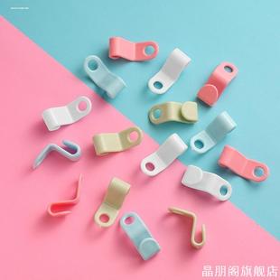 衣架连接挂钩空间挂勾串联无痕衣帽间挂带钩挂扣环衣夹配件孔位