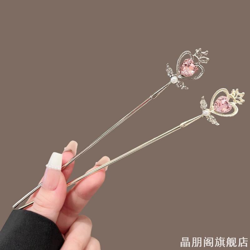 魔法棒发簪日系可爱心头饰简约发钗时尚小众发饰2025新款簪子