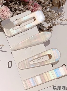 拱形护士节一字夹发夹护