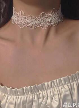 脖子术后遮挡物疤痕甲状腺项链蕾丝颈部遮疤神器颈纹饰品夏天遮盖