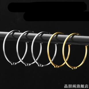 吊环加粗大环圆形窗帘扣卫生间挂环挂钩罗马杆门帘轨道连接活口