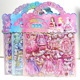手提双层女孩卡通公主换装 贴纸儿童穿衣服贴画立体海绵泡泡贴玩具