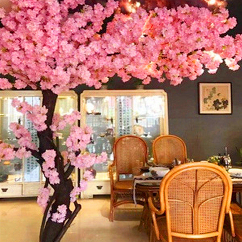 仿真樱花树网红桃花树大型假树室内外装饰许愿树商场日式造景包邮
