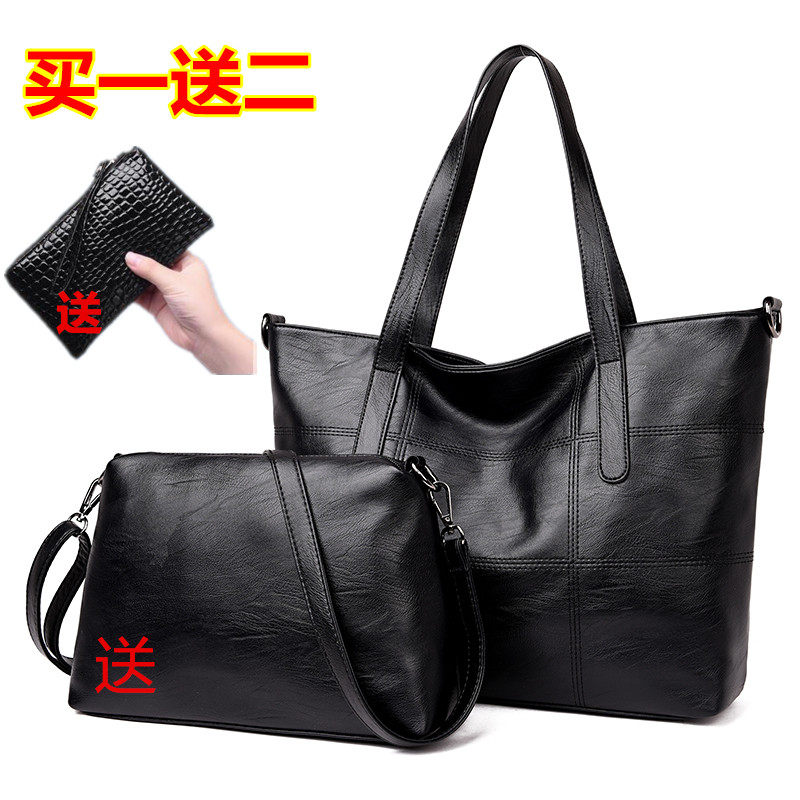 2024新款女包真皮大包百搭单肩包羊皮手提女软皮托特包简约斜挎包