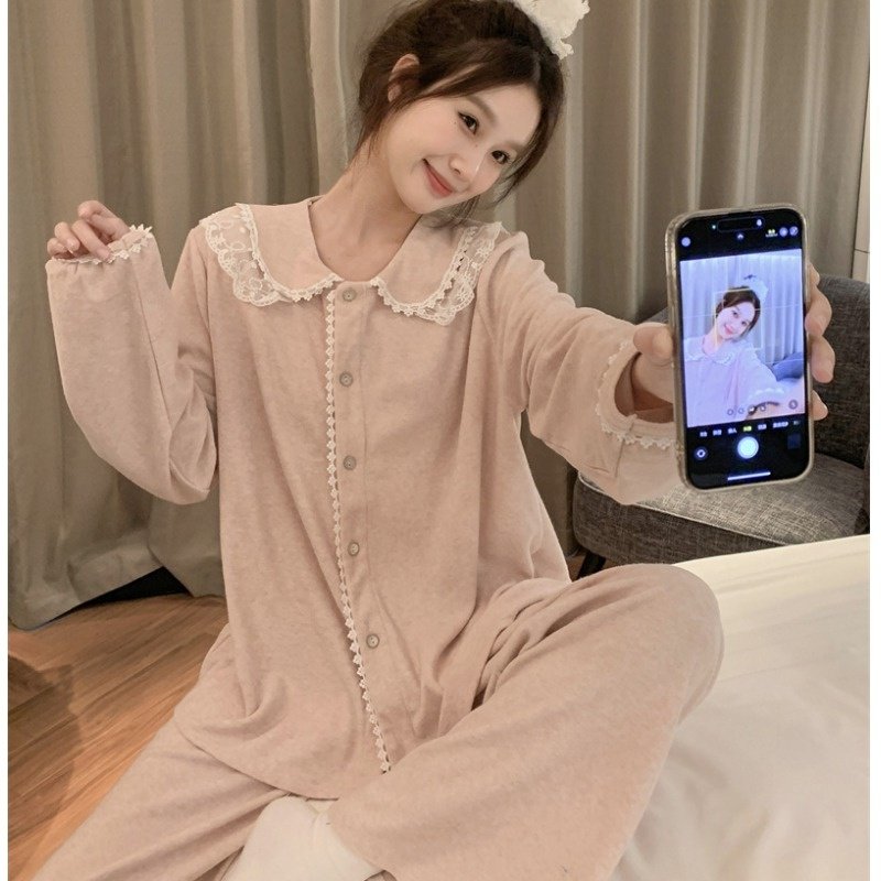 大码女装胖mm睡衣秋冬加厚长袖长裤甜美蕾丝花边毛巾绒家居服套装,女士内衣/男士内衣/家居服,睡衣/家居服套装,淘宝优惠券,粉丝福利购,淘宝优惠卷