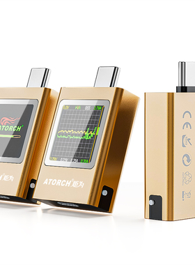 炬为AT085手机充电器usb测试仪直流数显电流表电压表库仑计功率计