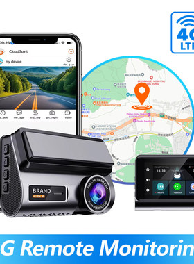 4G LTE Dash Cam with Dual Lens Record WiFi GPS live Tracking