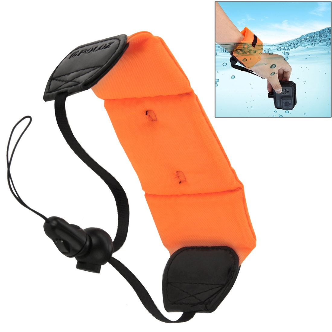 潜水浮力手腕带适用gopro相机浮力手环运动配件 手绳漂浮游泳防沉