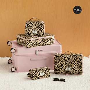 Moreover豹纹旅行收纳袋出差收纳包内衣衣物化妆品分装袋防水