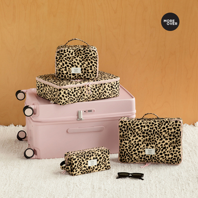 Moreover豹纹旅行收纳袋出差收纳包内衣衣物化妆品分装袋防水