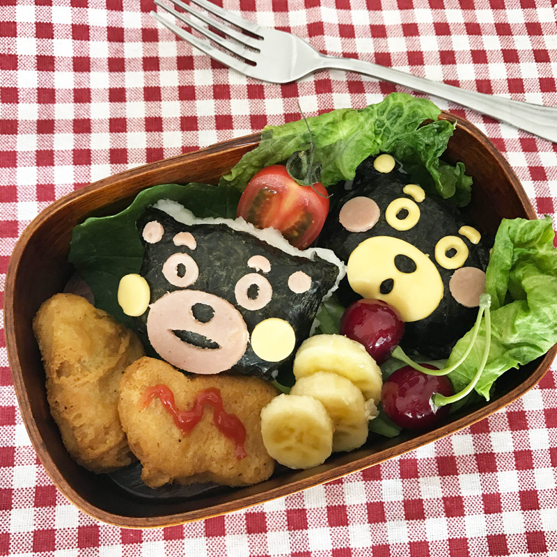 熊本熊饭团模具套装 可爱卡通呆萌熊猫diy便当寿司工具