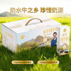 200mlX10盒优质乳蛋白全脂水牛奶