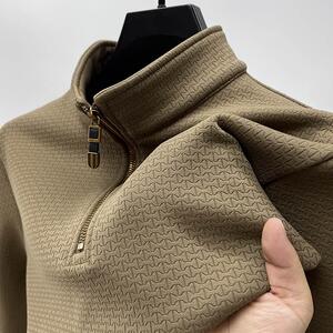 2024新款~终于等到它！半拉链立领加绒加厚长袖秋冬男士运动卫衣