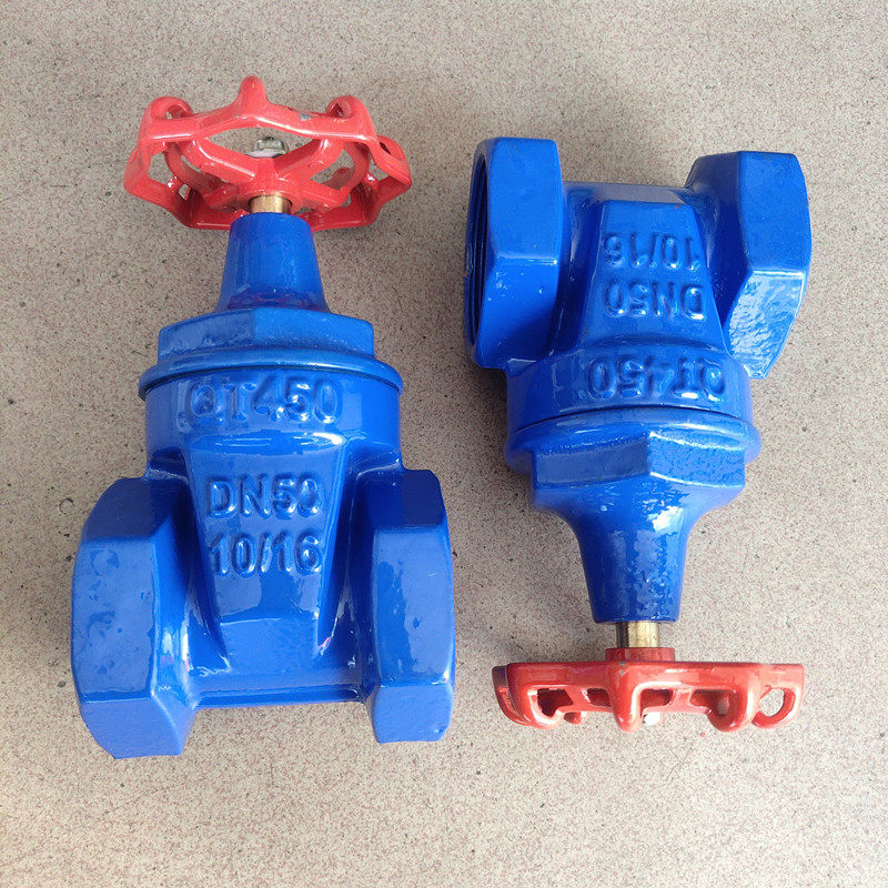 球墨铸铁qt450丝口软密封闸阀z15x弹性座自来水给水铜杆闸阀阀门