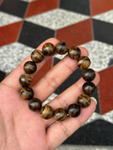 自然光拍摄一物一拍达拉干醇化老料沉香手串1.4cm男女手链约23克