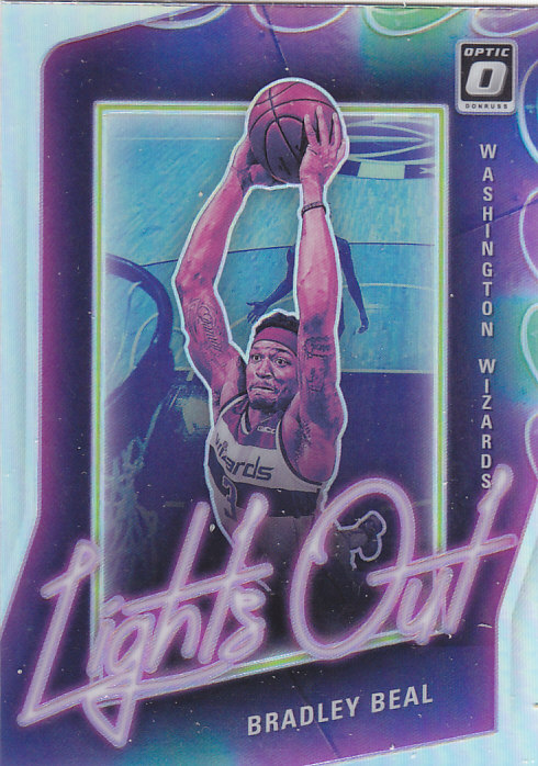 NBA帕尼尼球星卡Optic2021霓虹灯特卡银折凑套#2布拉德利比尔