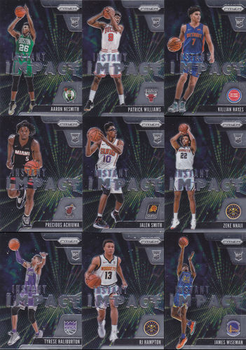 NBA球星卡帕尼尼2021Prizm特卡Instant Impact新秀凑套No1-15