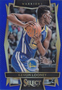 NBA球星卡1617Select普卡一级蓝折299编凑套#55凯文卢尼