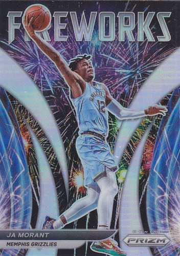NBA球星卡Prizm2122特卡Fireworks银折凑套#24莫兰特