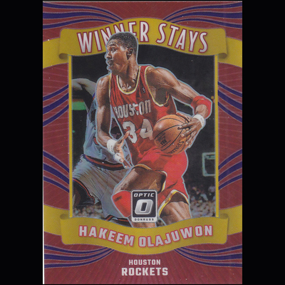 NBA球星卡2324Optic特卡WinnerStays紫折凑套#12奥拉朱旺