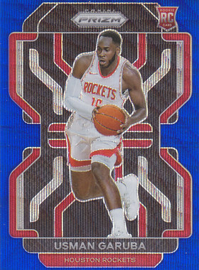 NBA球星卡2122Prizm新秀普卡蓝波纹折凑套#321乌斯曼加鲁巴