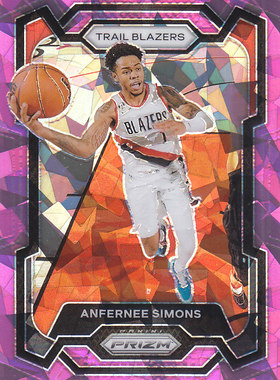 NBA球星卡2324Prizm普卡粉碎冰折射凑套#106安芬尼西蒙斯