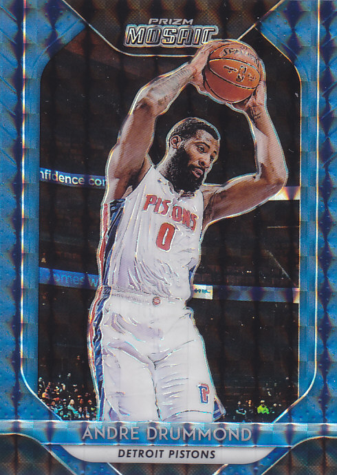 NBA球星卡panini1819Prizm蓝折Mosaic#2安德烈-德拉蒙德