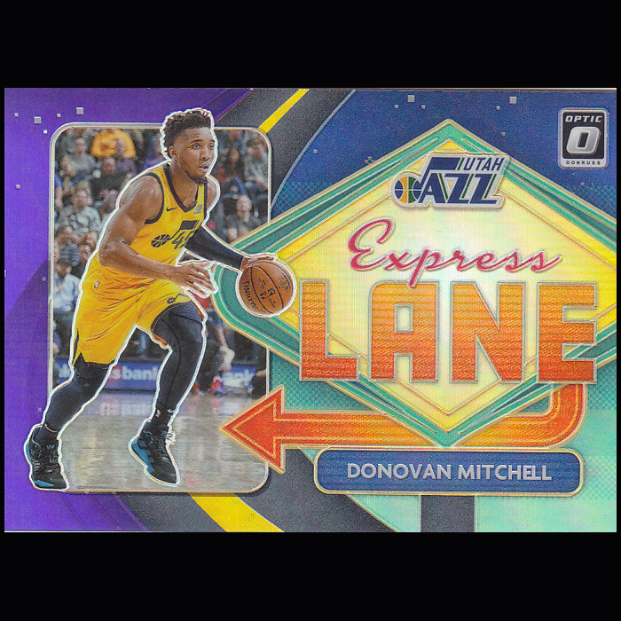 NBA球星卡Optic2021快车道紫折特卡Express Lane凑套#14米切尔