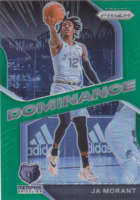 NBA球星卡2021Prizm统治特卡绿折#4莫兰特