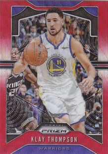 NBA球星卡panini1920Prizm普卡红波纹折射凑套 汤普森 209克莱