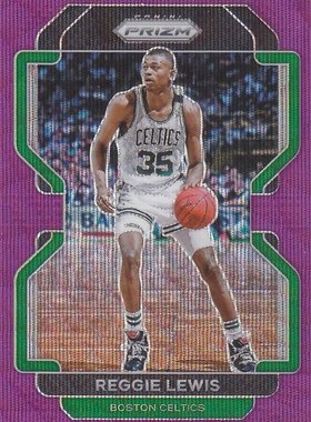 NBA球星卡帕尼尼2122Prizm紫波纹折凑套#279雷吉刘易斯