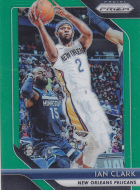 NBA球星卡panini1819Prizm普卡绿色平行绿折#207Ian Clark