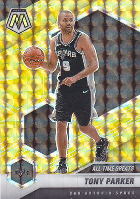 NBA球星卡2021马赛克普卡金爆炸折射凑套#282托尼帕克