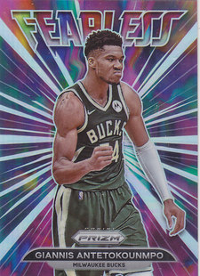 NBA球星卡Prizm2122特卡银折Fearless凑套#8字母哥