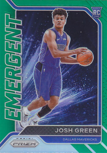 NBA球星卡1920Prizm特卡Emergent新秀绿折凑套#22约什格林