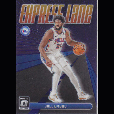 NBA球星卡Optic2324快车道紫折特卡Express Lane凑套#21恩比德