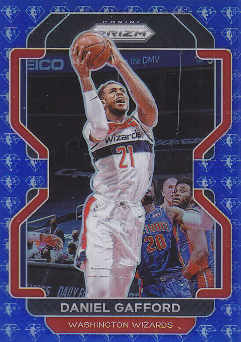 NBA球星卡2122Prizm普卡75周年蓝钻折射凑套#125加福德