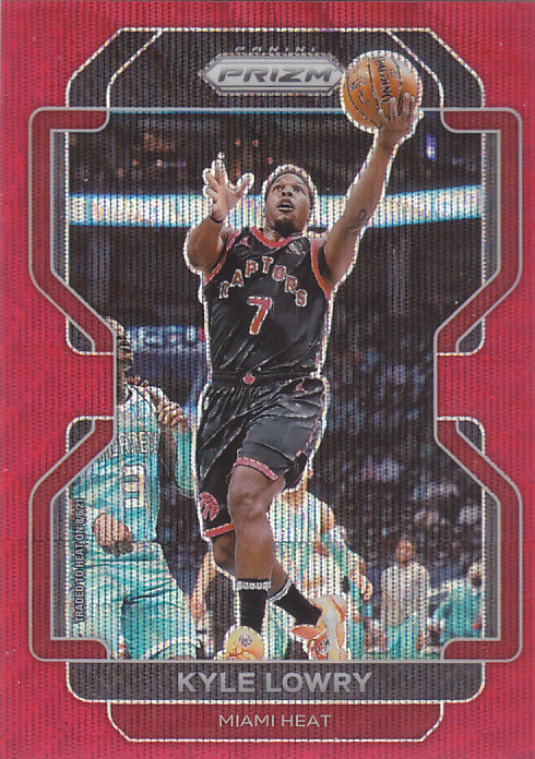 NBA球星卡帕尼尼2122Prizm普卡红波纹折凑套#31洛瑞