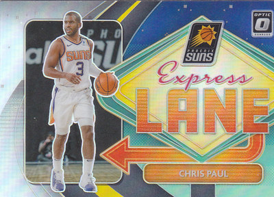NBA球星卡Optic2021快车道银折特卡Express Lane凑套#24保罗